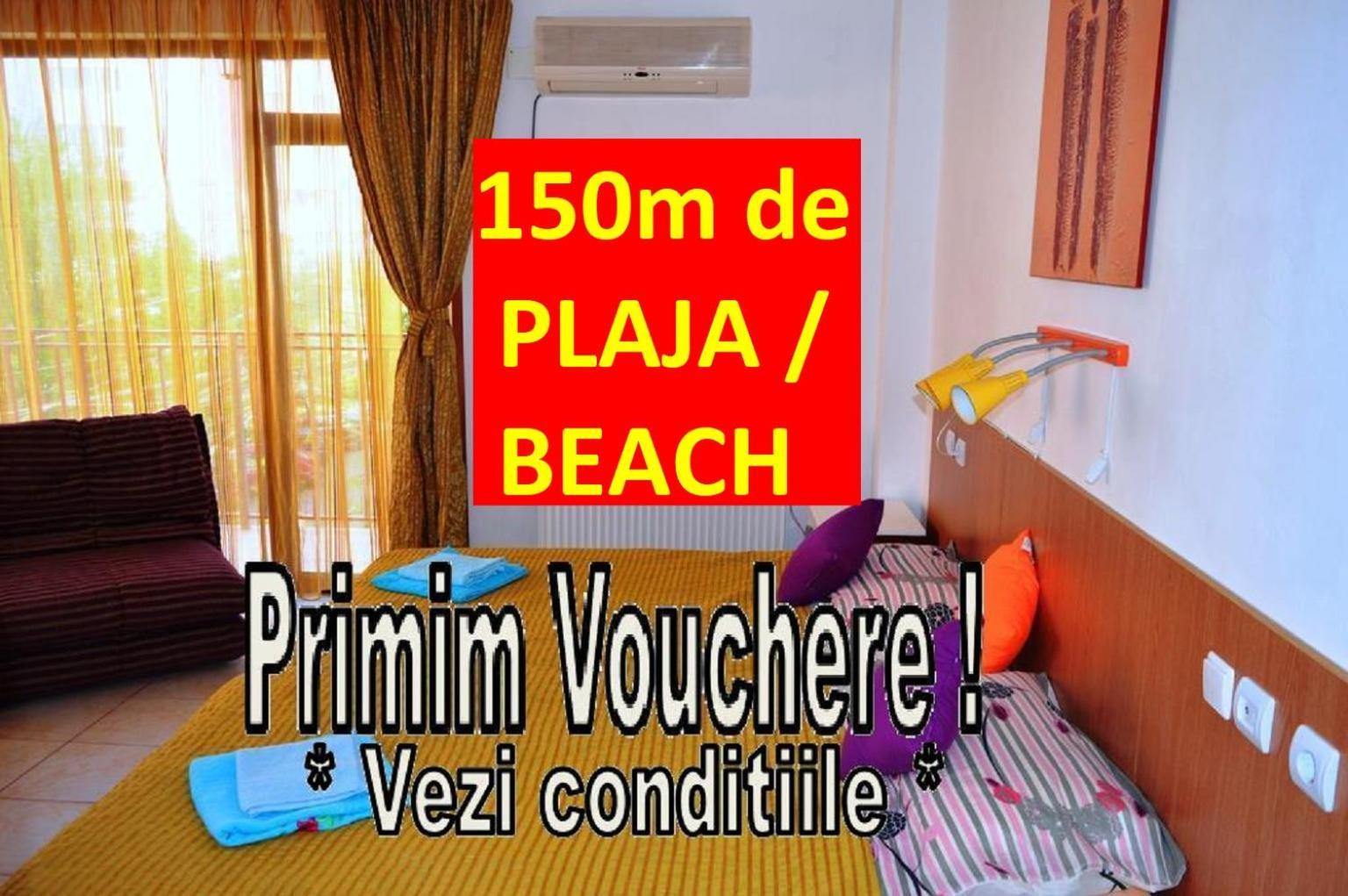 Garsoniere Victor Seaview Aer Conditionat Primim Carduri Vacanta 150 M De Plaja Reyna Beach Appartement Constanţa Buitenkant foto